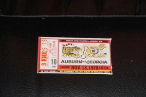 1978 GEORGIA AT AUBURN COLLEGE FOOTBALL TICKET STUB - Picture 1 of 2