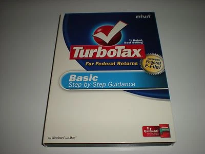 Turbotax 2008 Basic with free e-file. New in box. - Image 1 of 2