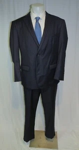 Brooks Brothers Custom Made Current Navy Striped Two Button Suit 44R NWOT - Picture 1 of 14