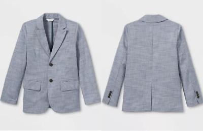 Светло-синий Chambray официальный Blazer куртка ребенка ясельного возраста мальчиков 18M 2T 3T 4T 5T Cat & Jack - Изображение 1 из 4