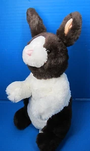 Gund Borders Brown White Easter Bunny Rabbit Plush 11" Stuffed 46719 Realistic - Picture 1 of 9
