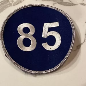 85 Round service sign embroidered sew on patch - Picture 1 of 4