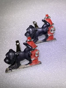Novelty Scottie Dogs Cuff Links-PP Hydrant - Picture 1 of 8