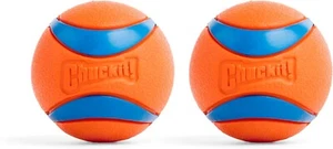 Chuckit! Ultra Ball Medium Hundeball Hundespielzeug Schwimmfähig 6,5 cm 2 Bälle - Bild 1 von 9