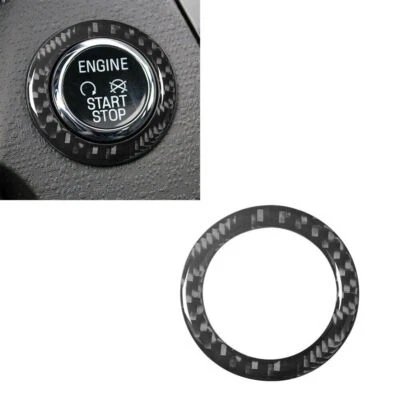 Cubierta de interruptor de encendido interior de fibra de carbono para Ford Fiesta 2011-2015 Foto 1 de 4