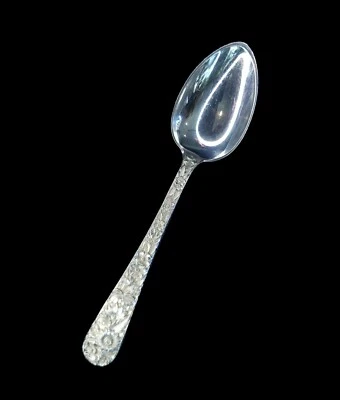 S. Kirk & Son Sterling Repousse Floral Handle 5 7/8" Teaspoon - Image 1 of 4