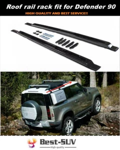 2Pcs Roof Rail Rack Side Rail Bar Fits for LR Defender 2 Door 90 L663 2020-2023 - Picture 1 of 6