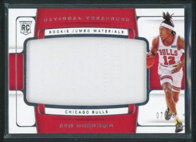 2021-22 AYO DOSUNMU 07/99 JERSEY PANINI NATIONAL TREASURES ROOKIE RC - Image 1 of 2