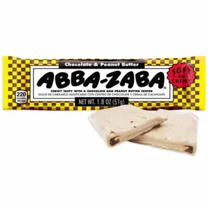 Abba Zaba Chocolate & Peanut Butter (8 Count) Free Shipping - Picture 1 of 1