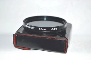 Quantaray 55 mm C-PL(Circular Polarizer) Screw-In Filter with Case Japan (L-161) - Picture 1 of 4