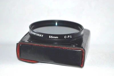 Quantaray 55 mm C-PL(Circular Polarizer) Screw-In Filter with Case Japan (L-161) - Image 1 of 4