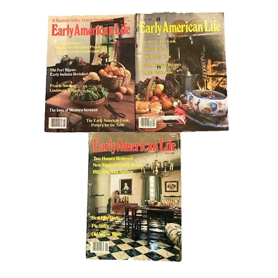 Early American Life Magazine Lot of 3 Issues 1983-4 History Antiques Farmhouse Foto 1 de 4