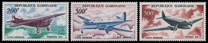 Gabón 1967 - Mi-N.o 273-275 ** - Estampillada sin montar o nunca montada - aviones / aviones - Imagen 1 de 1