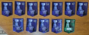 Molson Stanley Cup Banner Cards Toronto Maple Leafs 11 + Toronto St Pats 1 - Picture 1 of 3