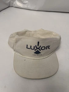 Las Vegas Luxor Vintage Strapback White Cap Hat Nevada One Size Adjustable - Picture 1 of 3