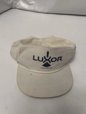 Chapéu boné branco Las Vegas Luxor vintage com alça Nevada tamanho único ajustável - Imagem 1 de 3