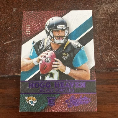 BLAKE BORTLES  2014 PANINI ABSOLUTE HOOG HEAVEN PURPLE #64 ROOKIE RC #/20 AH4541 - Image 1 of 2