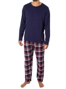 Lyle & Scott Uomo Set pigiama a maniche lunghe Quentin, Multicolore - Imagen 1 de 11