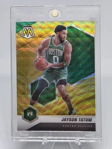 Jayson Tatum 2020-21 Mosaic Gold Wave SSP #107 - Boston Celtics - NBA Champions! - Picture 1 of 18