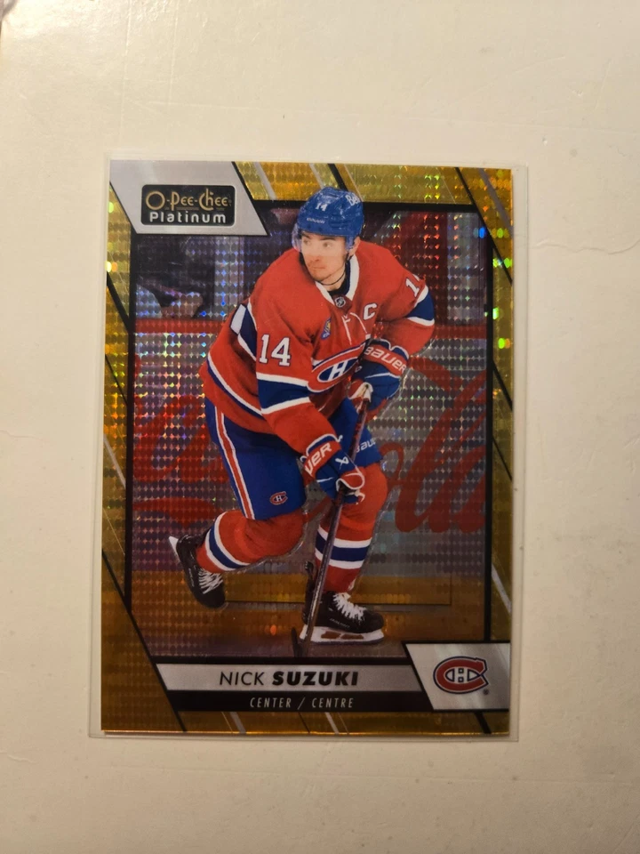 2023/24 O-Pee-Chee Platinum NICK SUZUKI Seismic Gold #46/50 - Montreal - Image 1 of 2