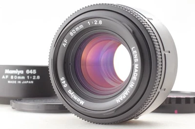 **MINT w/ Hood** Mamiya 645 AF 80mm F2.8 Lens For 645AF AFD II From JAPAN - Image 1 of 4