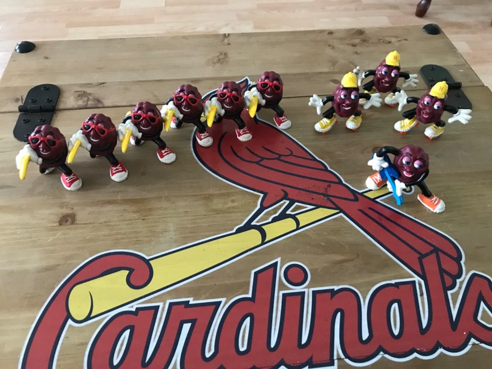 Figuras vintage de pasas de California de los años 80 - Lote de 10 Foto 1 de 1