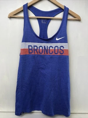 耐克 + NFL 深蓝色 DENVER BRONCOS Dri-Fit 主动锻炼背心 M 码 — 第 1/4 张图片
