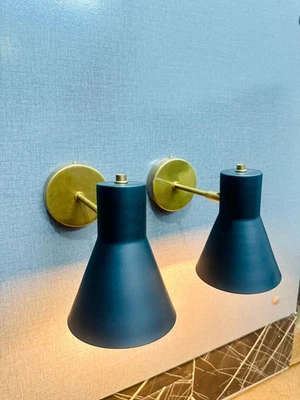 Brass Modern Wall Sconce Industrial Wall Lamp Brass Vanity Light Gift - Image 1 of 4