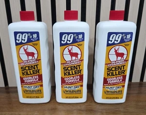 Super Charged Scent Killer Refill Set Of  3 24 Ounce Bottles Odorless  Quickship - Picture 1 of 3