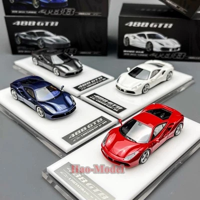 1:64 Ferrari Cavallino Rampante 488 GTB Limited Resin Metal Diecast Car Model - Image 1 of 4