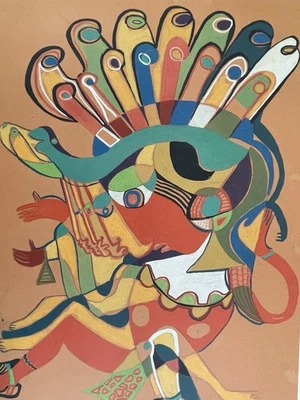 Ilustração Nan Cuz impressão artística Kingdom of Mescal psicodélico clássico 3 - Imagem 1 de 4