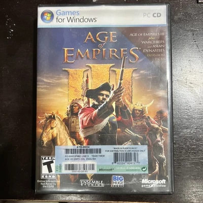 Age of Empires III 3 PC Complete Collection (Warchiefs and Asian Dynasties) NEW - Image 1 of 4