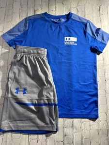 Boys Under Armour Shirt and Short Set Kids Youth size S and XS - Picture 1 of 6