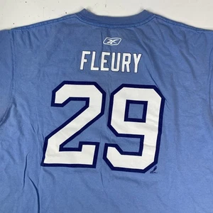 Marc-Andre Fleury Pittsburgh Penguins Jersey Shirt NHL Hockey Mens Size L - Picture 1 of 7