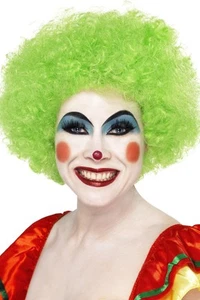 Smiffys Crazy Clown Wig, Green - Picture 1 of 4