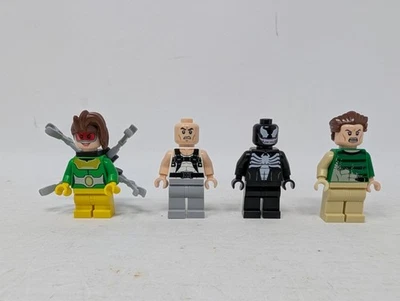 Lego Marvel Spider-Man Villanos - Minifiguras de Rhino, Venom, Doc Ock y Sandman Foto 1 de 4