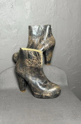 Botines de plataforma marrón envejecido de BED STU talla 9 para mujer EE. UU. Foto 1 de 4