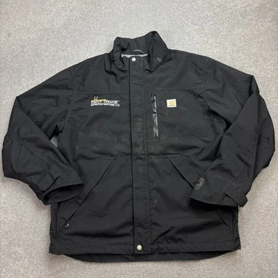 Carhartt Jacket Adult Medium Black J162 Storm Defender Bomber Workwear Men* - Image 1 of 4