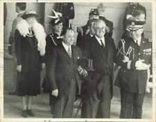 1939 Press Photo President Roosevelt meets President Somoza of Nicaragua in D.C.