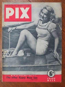 Pix magazine Australia Nov 20, 1948 - Betty Cornell cover, Karel Capek play - Picture 1 of 5