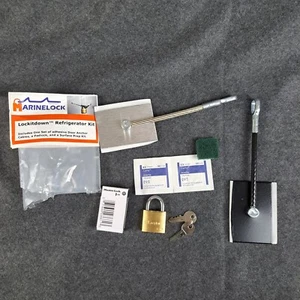 Marinelock Lock It Down Marine Refrigerator Door Lock Kit MLDOOR-BG Open Pack - Picture 1 of 10