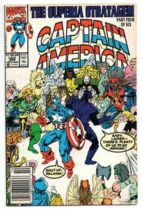 Captain America #390 (1991) FNVF 1st app of Superia Newstand - Picture 1 of 2