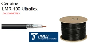 LMR 100 Ultraflex Times Mikrofalowy koncentryczny 50 Ohm Kabel o niskiej stratności 50-200 metrów - Zdjęcie 1 z 4