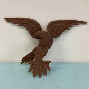 Wooden Eagle Clock / Furniture Ornament 7” H - Picture 1 of 12