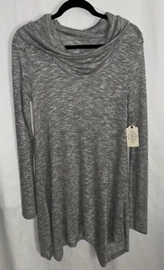 St. Johns Bay Kleid Damen MT Silber Langarm Rollkragen Stretch Neu mit Etikett - Bild 1 von 5
