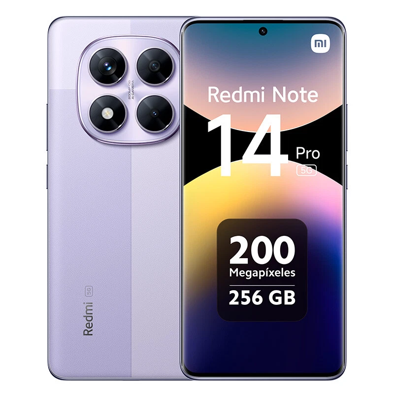 Xiaomi Redmi Note 14 Pro 256Gb 8Gb-RAM 5G Dual Sim - Lavender Purple - EU - NUOV