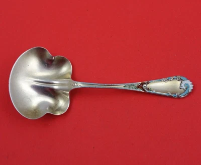 Louis XIV Old Style by Dominick Haff Sterling Silver Nut Spoon Vermeil Enameled - Image 1 of 3