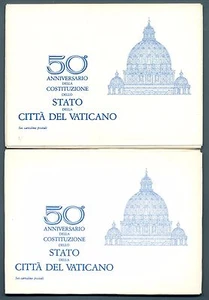VATICANO - Cart. Post. - 1979 - 50° DELLO STATO - Serie 6 val. in contenitore - Picture 1 of 1