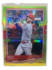2020 Donruss Optic Lime Green Prizm #183 Bryce Harper Philadelphia Phillies - Picture 1 of 2