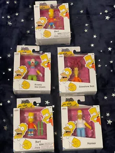 NEW Jakks Pacific The Simpsons SET OF 5 VINYL/SOFUBI MINI FIGURES - Picture 1 of 6